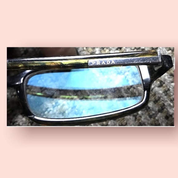 Prada Glasses Square Retrp Designer Eyewear Frame + Case - Picture 5 of 9